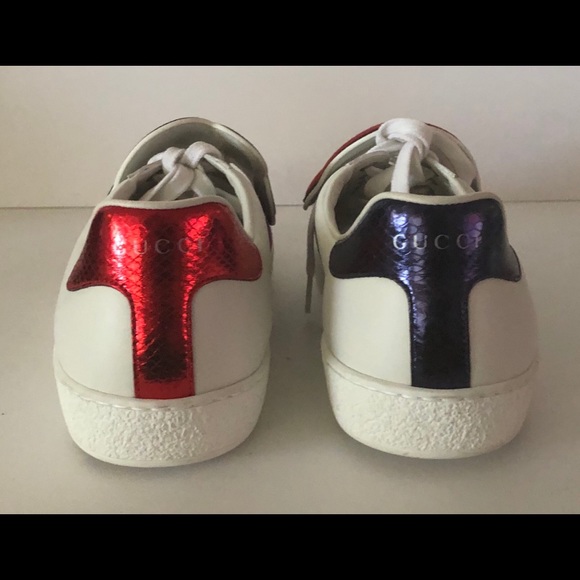 Gucci Ace Blind for love Snap Sneakers White 10